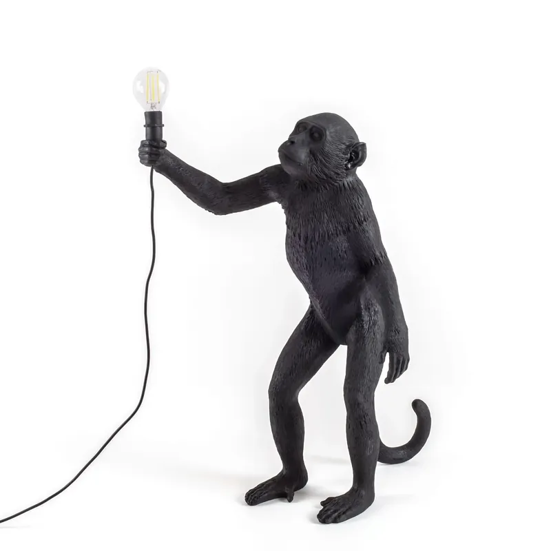 The Monkey Lamp Nera Standing Version Offerta Lampo