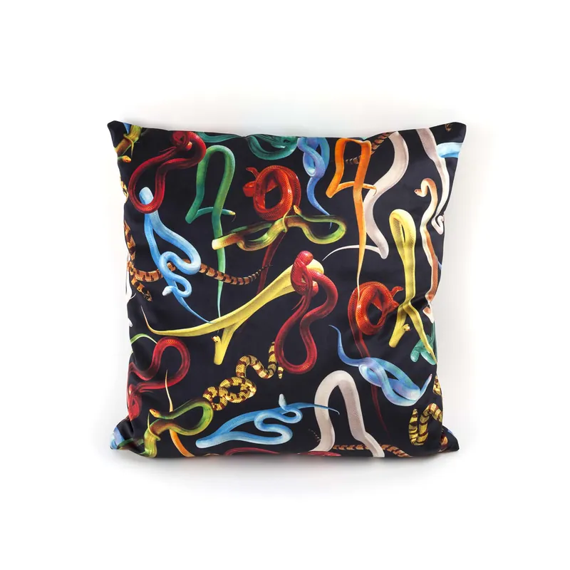 Cuscino Snakes con Imbottitura in Poliestere 50x50 Prezzo Ridotto