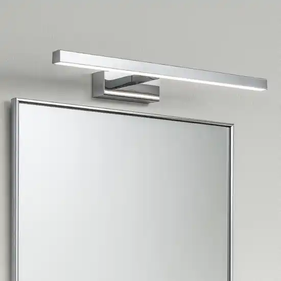 Vendita Finale Applique orientabile per specchio da bagno cromo led cct 12w riga perenz