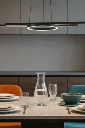 Zillerio z eglo lampadario da cucina moderna nero led da 2700k 6500k Spedito Oggi