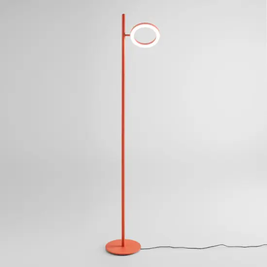 Gea luce lampada da terra gpi arancione diffusore cerchio led 3000k dimmerabile Compra Online