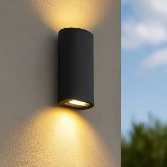 Consegna Rapida Applique per esterno grafite design moderno led 20w 3000k