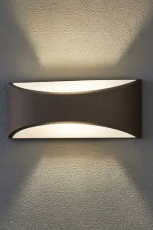 Ultimissimo Modello Applique da esterno moderna marrone led 12w 3000k ip65