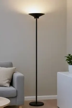 Ypsilon gea luce piantana da terra moderna nera opaco per salotto led 3000k Non Perdere