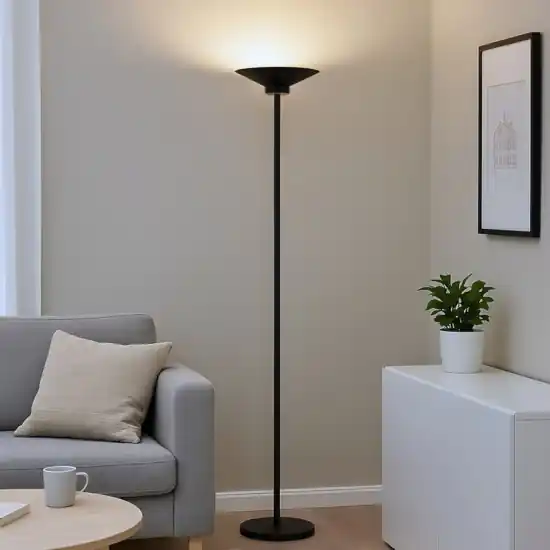 Ypsilon gea luce piantana da terra moderna nera opaco per salotto led 3000k Non Perdere