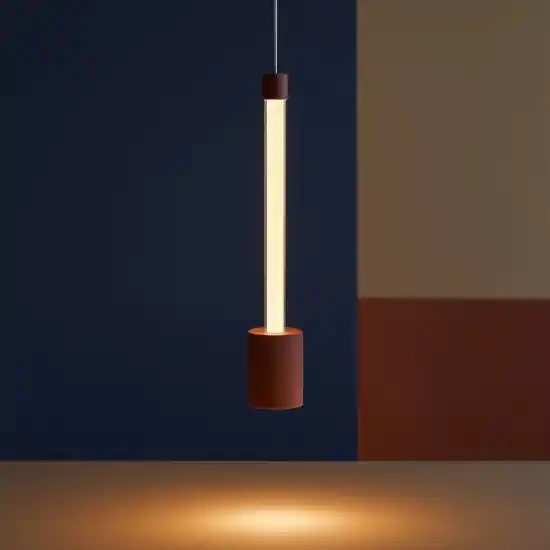 Lampada a sospensione marrone cammello led 7w 3000k moderna A Buon Prezzo