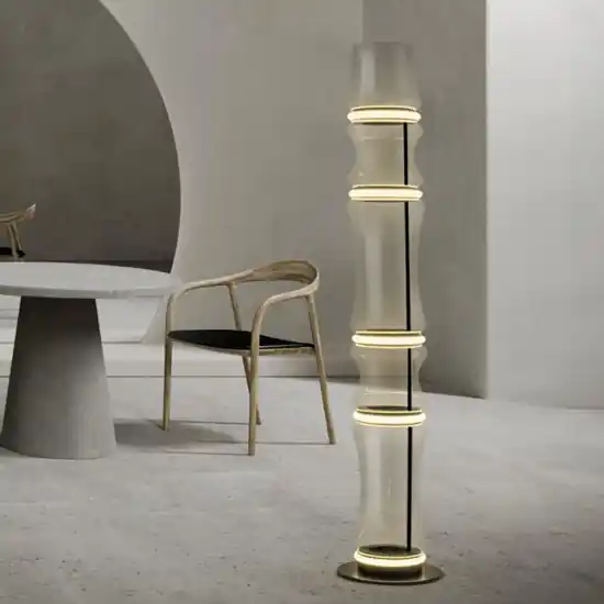 Offerta Lampo Lampada da terra led nera design moderna
