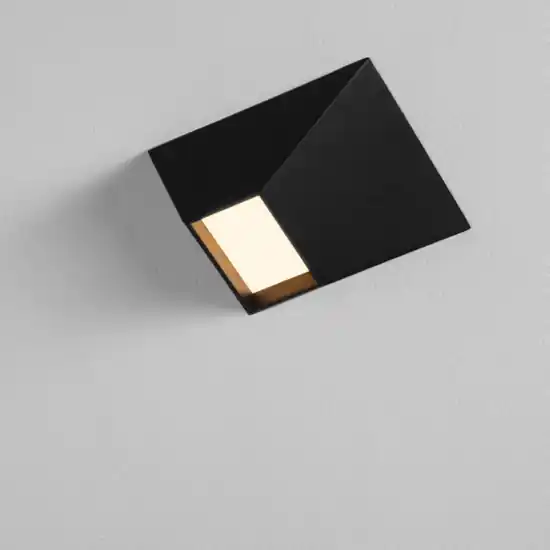 Quantità Limitata Plafoniera design moderna nera sagomata 3000k