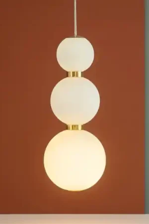 A Buon Prezzo Lampada a sospensione oro perle per comodino camera da letto