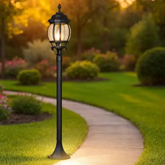 Lampione lanterna classico da giardino nero Esclusivo