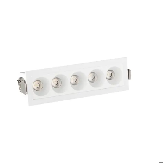 Cestello faretti 10w 3000k da incasso isyluce exacta per controsoffitto Reso Gratuito