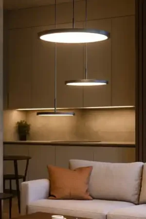 Lampadario moderno per soggiorno led 45w 3000k 4000k nero vivida Prezzo Scontato