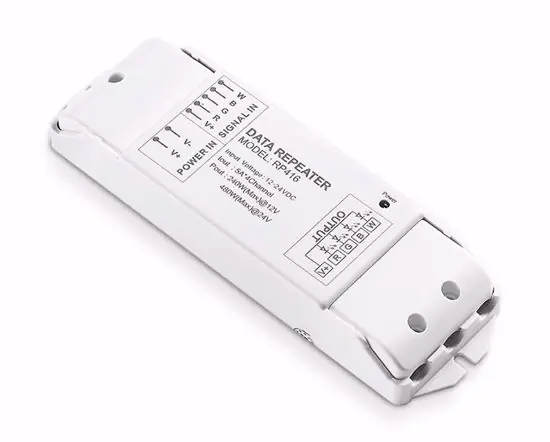 Amplificatore di segnale per strisce led rgb +bianco 480w 24v gea luce Spedizione Espresso