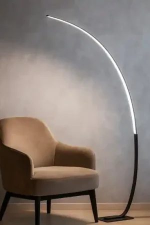 Acquista Ora Lampada ad arco led nera moderna pt keep ondaluce