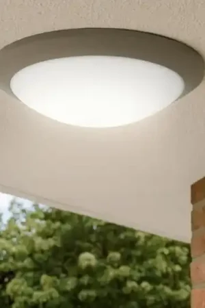 A Buon Prezzo Plafoniera da esterno base grigio rotonda ip65 ondaluce