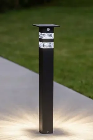 Economico Lampione solare da giardino led 3w 6000k nero vivida