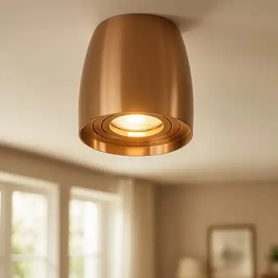 Faretto oro rame lampada da soffitto orientabile design moderno Miglior Prezzo