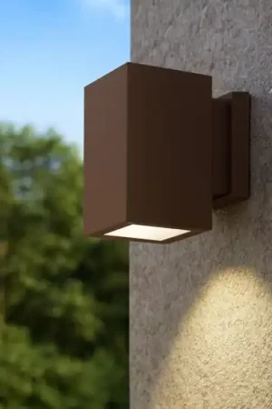 Applique per esterno quadrato marrone gea luce Prezzo Ridotto