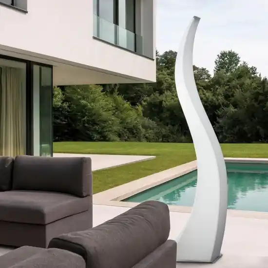 Promozione Lampada da giardino 168cm bianca per esterno design moderna