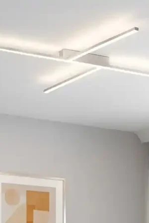 Xilema stilnovo plafoniera led 3000k alluminio lucido Offerta Lampo