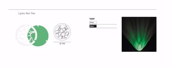 Compra Oggi Stesso Kit0055 filtro gobo tree per applique bianco