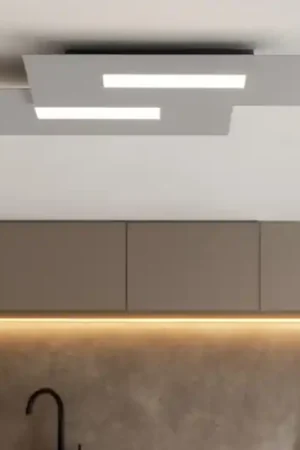 Wally top light plafoniera moderna grigio per ufficio Soddisfatti O Rimborsati