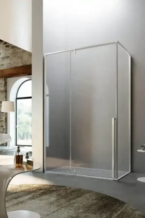 GLASS Kahuri KO box doccia angolare con segmento in linea Consegna Rapida