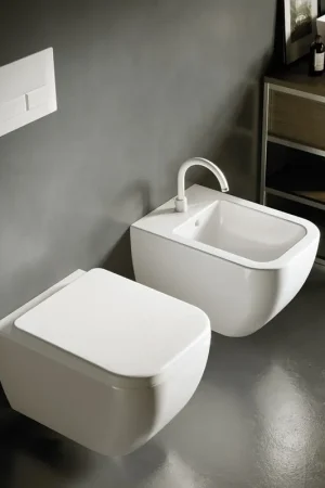HATRIA Bianca Wc sospeso + bidet + copriwater SoftClose Direttamente Dal Produttore