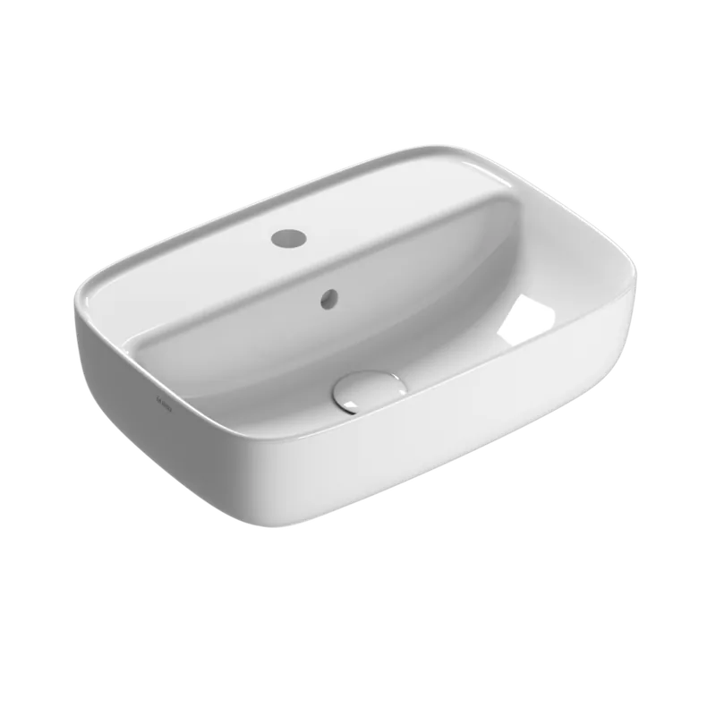 Reso Gratuito CERAMICA GLOBO Koi lavabo rettangolare monoforo