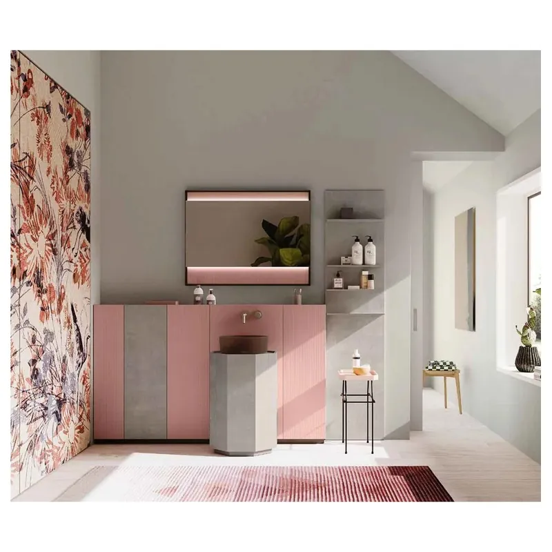 Ultime Pezzi CERASA Segno composizione con boiserie e mobile ottagonale