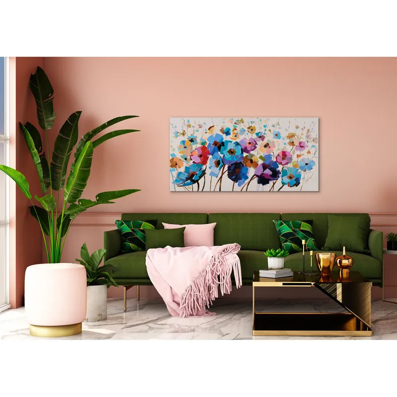 Dipinto floreale su tela 140x70 Aromaterapia Scelto Dai Clienti