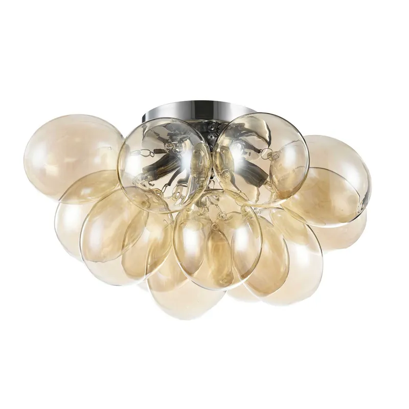 Scelto Dai Clienti Lampada Da Soffitto con sfere in vetro trasparente e struttura in metallo - 28W - IP20