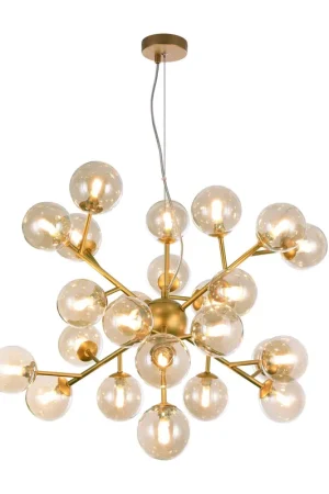 Acquista Ora Sospensione con struttura in metallo e diffusori in vetro - 28W - IP20