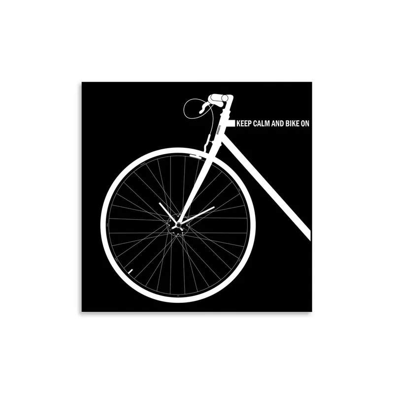 Orologio da parete in metallo con decorazione bicicletta in stile moderno "BIKE" Ultima Occasione