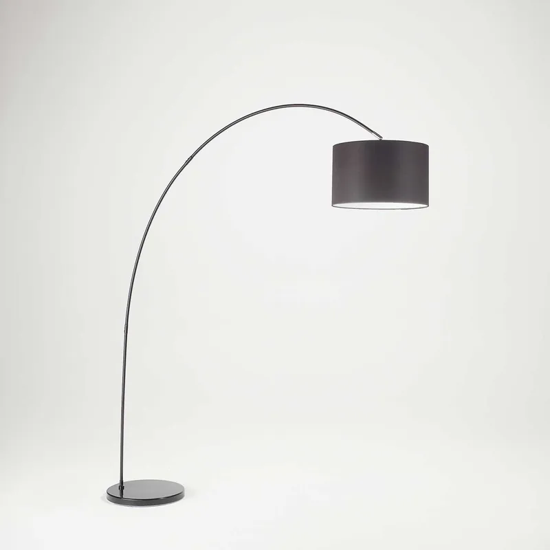 Piantana dal design moderno in metallo con paralume in stoffa - 40W - IP20 Reso Gratuito