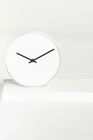 Orologio da tavolo moderno in acciaio con specchio girevole "Gira Tempo" Spedizione Espresso