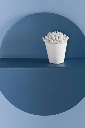 Acquista Ora Mensola grande in acciaio verniciato in stile moderno "Half Moon"