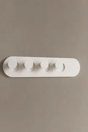 Appendino moderno con 4 ganci in acciaio verniciato "Eclip" Super Prezzo