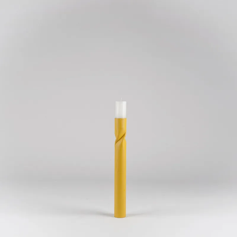 Bestseller Portacandela grande in stile moderno in acciaio vernicialto "Flip"