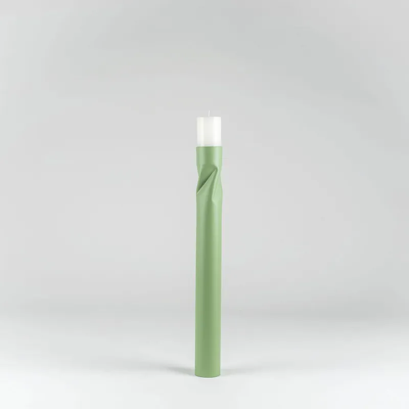 Portacandela piccolo in stile moderno in acciaio vernicialto "Flip" Promozione Esclusiva
