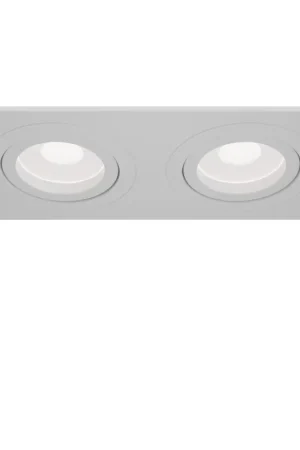 Acquista Ora Faretti da incasso con 2 lampade orientabili e struttura in metallo verniciato - 50W - IP20