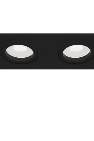 Acquista Ora Faretti da incasso con 2 lampade orientabili e struttura in metallo verniciato - 50W - IP20