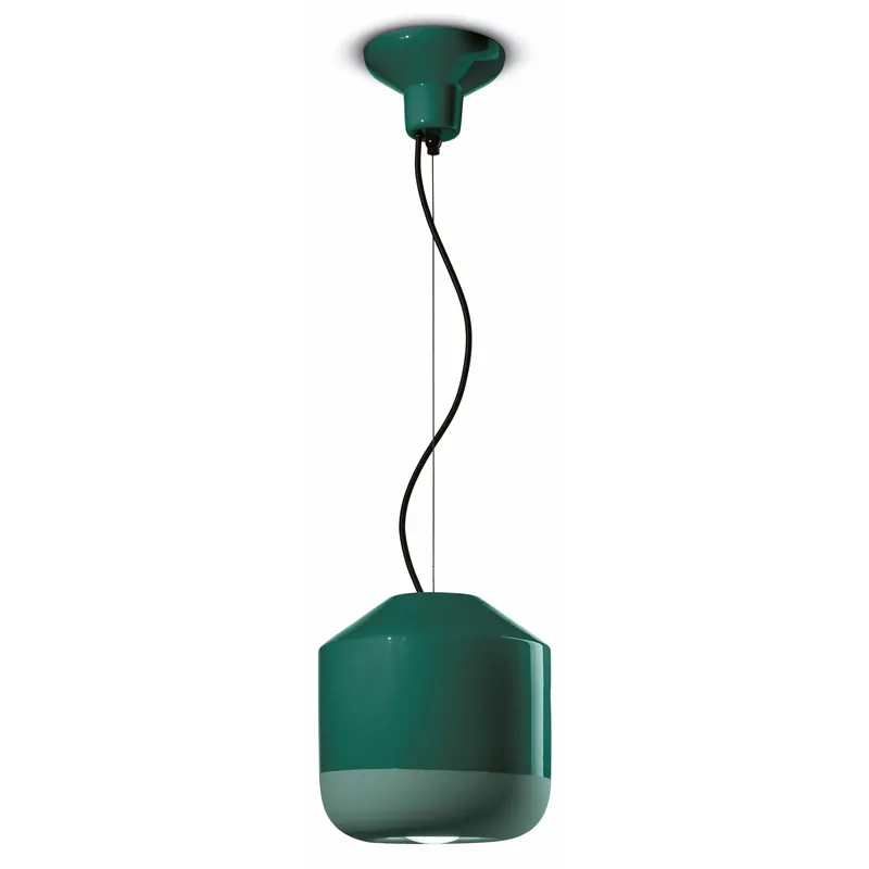 Lampada a sospensione con diffusore piccolo in ceramica dal design moderno decò - 53W - IP20 Subito Disponibile