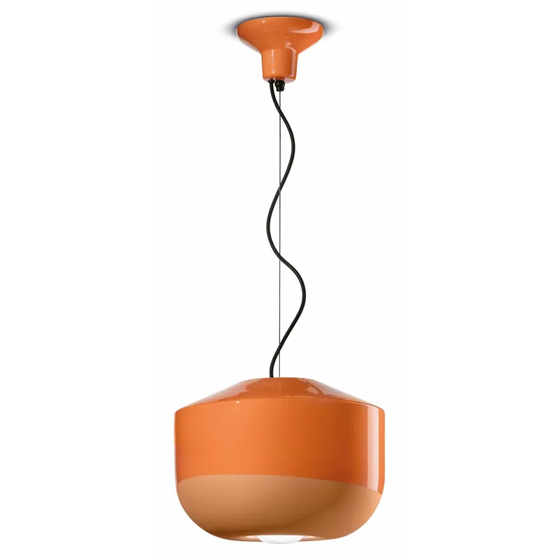 Lampada a sospensione con diffusore grande in ceramica dal design moderno decò - 53W - IP20 Spedizione Espresso