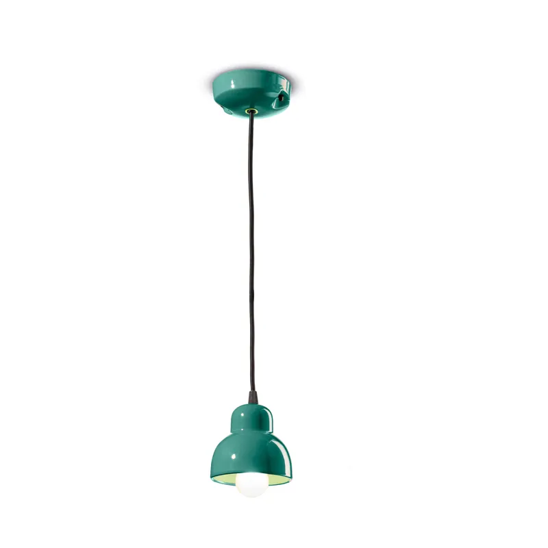 Popolare Lampada a sospensione con diffusore piccolo in ceramica dal design moderno decò - 28W - IP20
