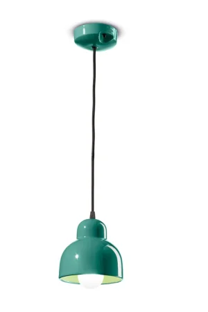 Acquista Ora Lampada a sospensione con diffusore grande in ceramica dal design moderno decò - 53W - IP20