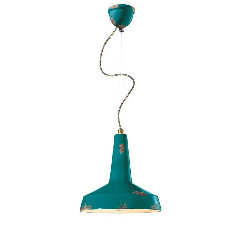 Offerta Speciale Lampada a sospensione dal design industrial e con diffusore a cono in ceramica - 53W - IP20