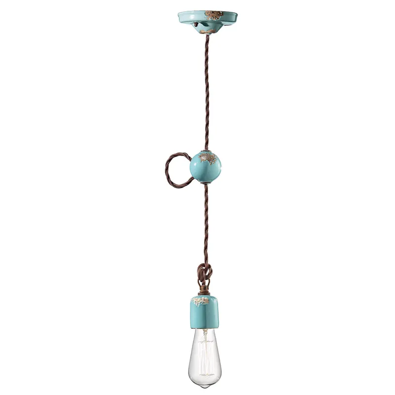 Promo Stagionale Lampada a sospensione in stile industrial con struttura in ceramica - 53W - IP20