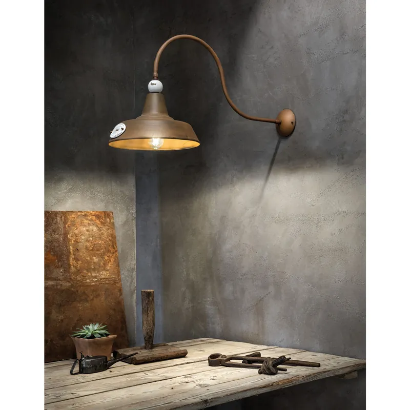 Lampada da parete con diffusore in ceramica in stile industrial - 77W - IP20 Offerta Speciale