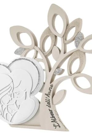 A Buon Prezzo Bomboniera per battesimo - Scultura grande albero della vita e sacra famiglia